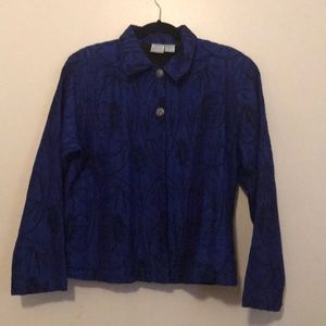 Bleu Bayou jacket L 100% silk w/Poly Lining India